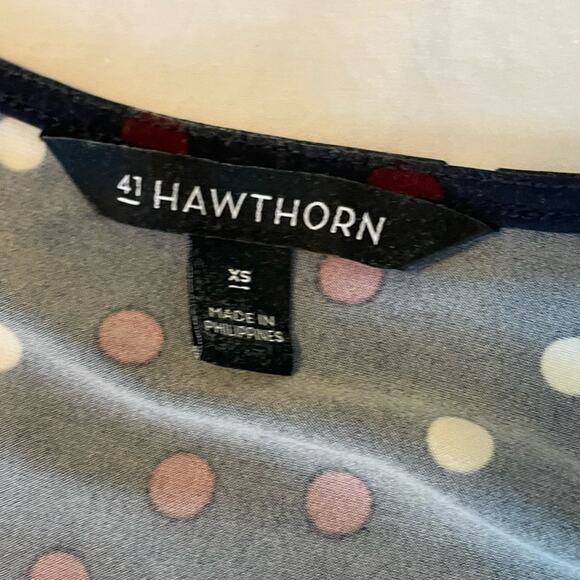 41 hawthorn elbow length sleeve faux wrap top with belt Size XS. Workwear - Picture 2 of 6